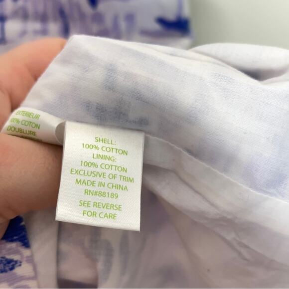 LILLY PULITZER Mila Shift Tiki Dress Rock The Dock Pom Pom Purple {T50} - Picture 4 of 6